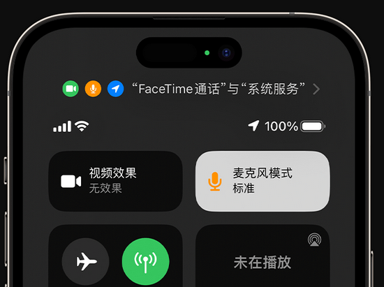 企石镇苹果授权维修网点分享iPhone在通话时让你的声音更清晰 