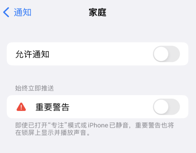 企石镇苹果14维修分享iPhone14系列机型弹出“家庭”警告后卡死如何解决 